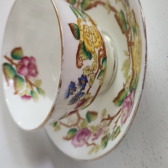 Rare Vintage Hand Painted Hammersley Bone China Chrysanthemum Teacup and Saucer - Picture 7 of 8